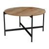 Coffee table Aisle melamine natural-black D80x45cm