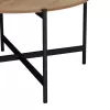 Coffee table Aisle melamine natural-black D80x45cm