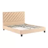 Double bed Franky pu beige 160x200cm