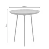 Side table Flaz Inart white D46x50cm