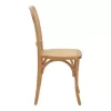 Chair Kalliope natural beech wood-natural rattan 45x50x89cm