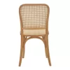 Chair Kalliope natural beech wood-natural rattan 45x50x89cm