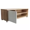 TV cabinet Ellon melamine sonoma-white 120x40x41cm