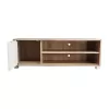 TV cabinet Ellon melamine sonoma-white 120x40x41cm