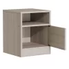 Foly bedside table with a gray oak cabinet 40x40x50cm