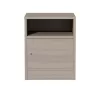 Foly bedside table with a gray oak cabinet 40x40x50cm