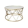 Coffee tables Pelosif Inart gold set 2pcs metal