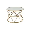 Coffee tables Pelosif Inart gold set 2pcs metal