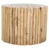 COFFEE TABLE ROUND COOTER  TEAK BRANCHES- NATURAL Φ60,5x46Hcm.