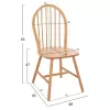 WOODEN CHAIR ZAYLEE IN NATURAL COLOR  48x45x93 cm.