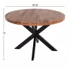 ROUND DINING TABLE MONTANA SUPERIOR  SOLID ACACIA WOOD TOP 4cm. Φ120Χ77Hcm.