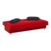 Sofa 3-seater New Leon Red - Black Line 52/53 190*85*83 cm