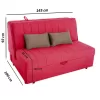 Sofa Two-seater New Montana Fylliana Pink - Grey Bombay 145*100*92 cm