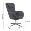 Armchair MY-9251 Fylliana Grey 72*73*100/104 cm