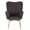 Αrmchair 8009 Fylliana Velvet Grey 67*72*97 cm