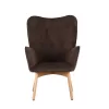 Armchair 8009 Fylliana Velvet Brown 67*72*97 cm