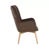 Armchair 8009 Fylliana Velvet Brown 67*72*97 cm