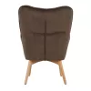 Armchair 8009 Fylliana Velvet Brown 67*72*97 cm