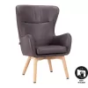 Armchair Thetis Fylliana Grey PU Leather 70*65*105 cm