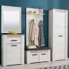 Hallway Cabinet Kent P1 White Oak - Grey Oak 68.5x36.5x195 cm