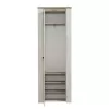 Hallway Cabinet Kent P1 White Oak - Grey Oak 68.5x36.5x195 cm