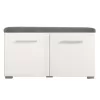 Hallway Unit Beny KOM 760 Grey Oak - White Lacquer 79x35x45 cm