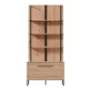 Shelf Case Sardinia POP Artisan Oak - Black 85*42*191.5 cm