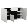 Comota - Sideboard Trentino 3K1F White - Black - White Lacquer 173*41,5*96,5 cm