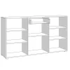 Comota - Sideboard Trentino 3K1F White - Black - White Lacquer 173*41,5*96,5 cm