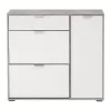 Shoe Storage Arco 2 Grey Concrete - White 102x33x94.5 cm