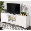 TV Stand Cadiz White Lacquer 168x39x57 cm