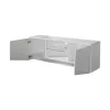 TV Stand Cadiz White Lacquer 168x39x57 cm