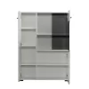 Showcase Trentino 2K VS1 White - Black - White Lacquer 87,5*35*124 cm