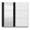 Wardrobe Sicilia 220 OG White - Black 217*62.5*210 cm