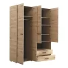 Wardrobe Leon 4K2FO Artisan Oak 161*55*205.5 cm