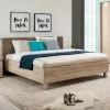 Bed Canon 160 Grey Oak - Grey 176.5*212.5*93.5 (160*200) cm