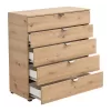 Chest of drawers Duero 5F 90 Artisan Oak 90*40*95 cm