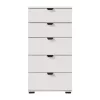 Chest of drawers Duero 5F 45 White 45*40*95 cm