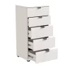 Chest of drawers Duero 5F 45 White 45*40*95 cm