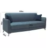 Sofa Three-seater with Storage Space Torino Fylliana Blue 220*85*90 cm