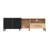 TV Stand Coimbra 160 Artisan Oak - Black 160x41x50 cm