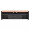 TV Stand Almeida 180 Artisan Oak - Carbon 180x41x57 cm