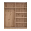 Wardrobe Sardinia 180 OG Artisan Oak - Black 179*62.5*210 cm