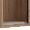 Wardrobe Sardinia with Mirror 270 OG Artisan Oak - Black 262.5*65.5*224 cm