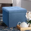 Stool with Storage Space 74 Fylliana Blue 50*50*46 cm