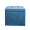 Stool with Storage Space 74 Fylliana Blue 50*50*46 cm