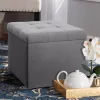 Stool with Storage Space 90 Fylliana Grey 50*50*46 cm