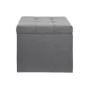 Stool with Storage Space 90 Fylliana Grey 50*50*46 cm