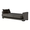 Sofa Three-seater New Emily Fylliana Grey - Dark Grey 222*85*83 cm