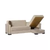 Corner Sofa New Emily Fylliana Beige - Brown 240*146*85 cm